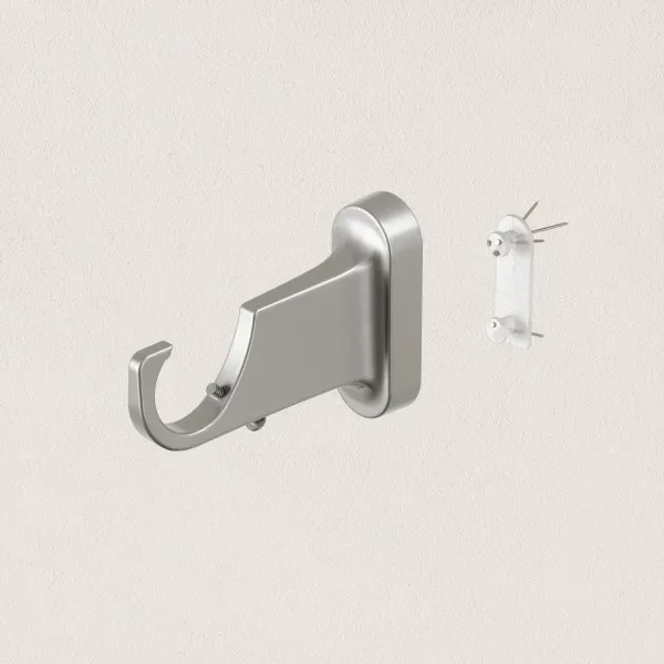 Material and/or texture close-up of Geo Pin-Point Curtain Rod - Nickel/Steel