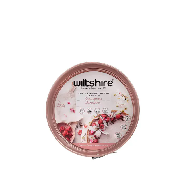 Wiltshire Rose Gold Springform (2 Sizes) - 4 - Small Springform Pan, 19 x 5 cm, Baked in 5 years, Baked in 5 minutes, B
