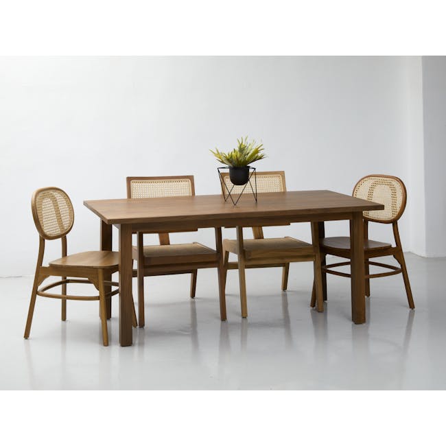 Rowen Dining Table 1.8m - Natural (Reclaimed Teak) - 1