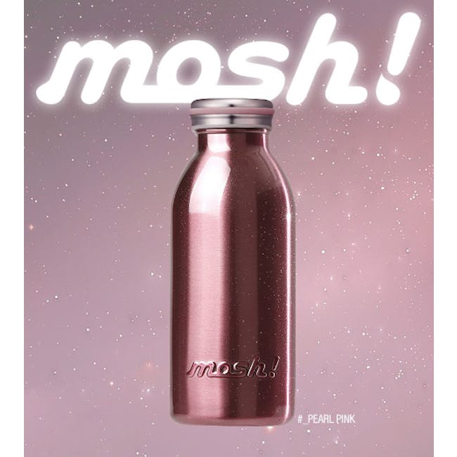 MOSH! Double-walled Stainless Steel Bottle 450ml -  Pearl Pink - 4