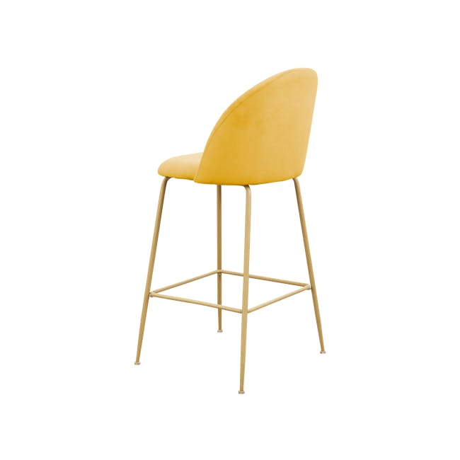 Chloe Bar Chair - Sunshine Yellow (Fabric) - 2