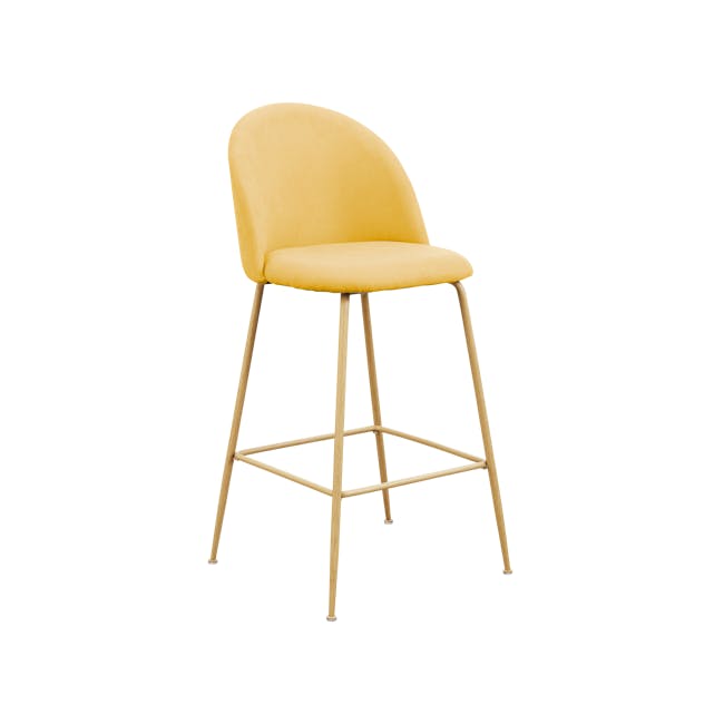 Chloe Bar Chair - Sunshine Yellow (Fabric) - 0