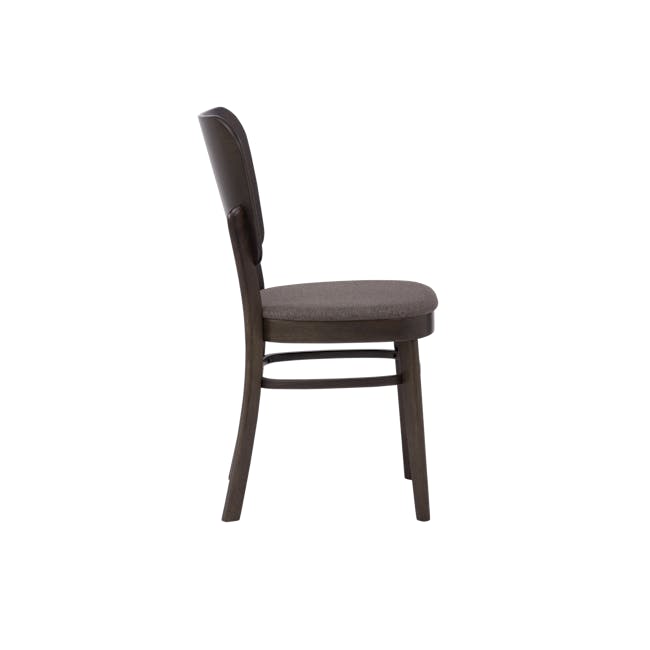 Beverly Dining Chair - Dark Chestnut, Chestnut (Fabric) - 2