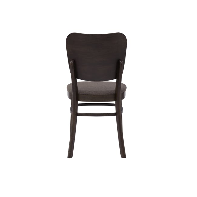 Beverly Dining Chair - Dark Chestnut, Chestnut (Fabric) - 4