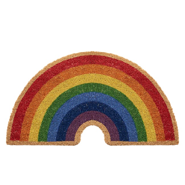 Rainbow Coir Door Mat - 0