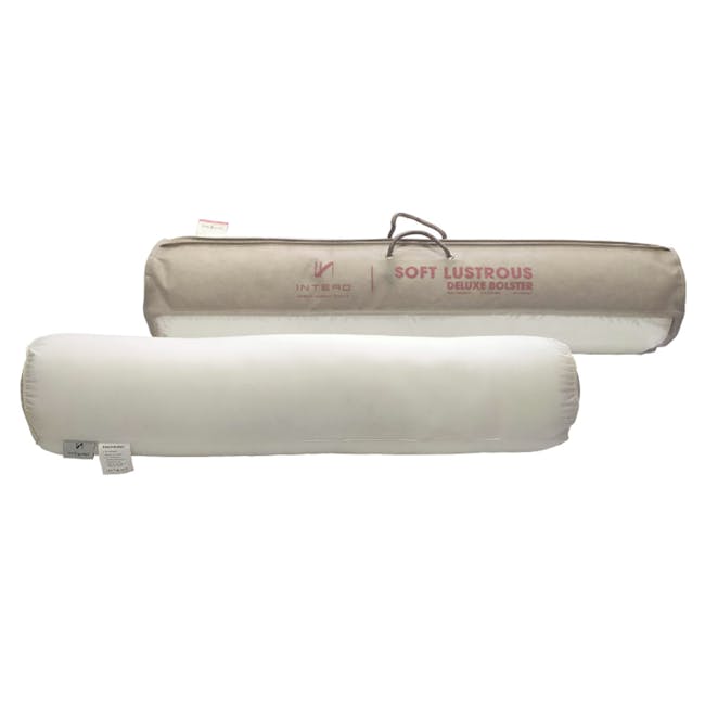 Intero Soft Lustrous Bolster - 1 - Soft, Lustrous, Deluxe Bolster, Comfortable, Cushioned, Pillow, Sleeping, Restorative
