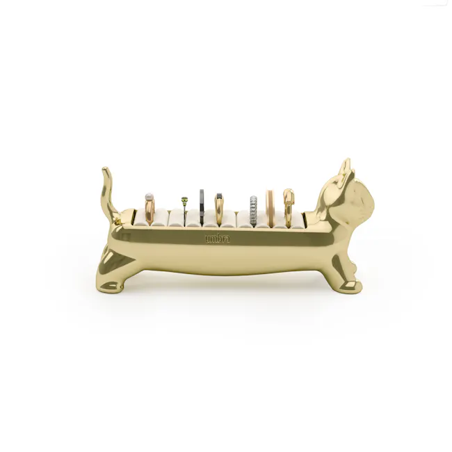 Ali Cat Ring Holder - Brass - 6