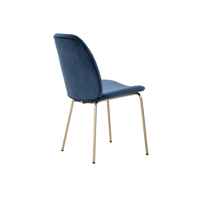 (As-is) Anika Side Chair - Peacock (Velvet) - 1 - 11
