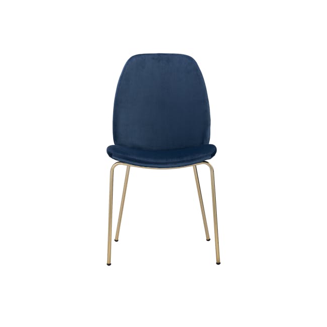 (As-is) Anika Side Chair - Peacock (Velvet) - 5