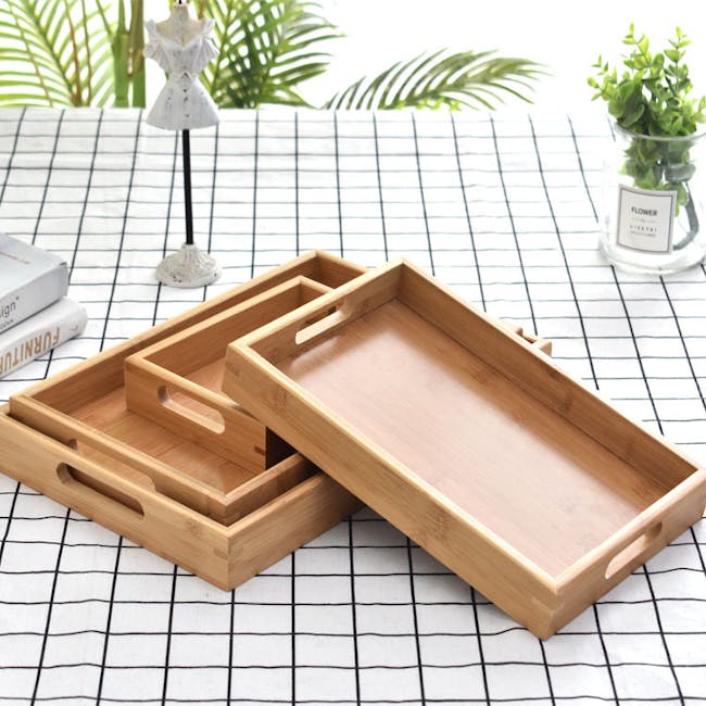 Dona Wooden Serving Tray 22 x 35 cm - 4