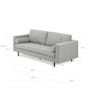 Nolan 3 Seater Sofa - Dark Grey (Premium Aniline Leather) - 4