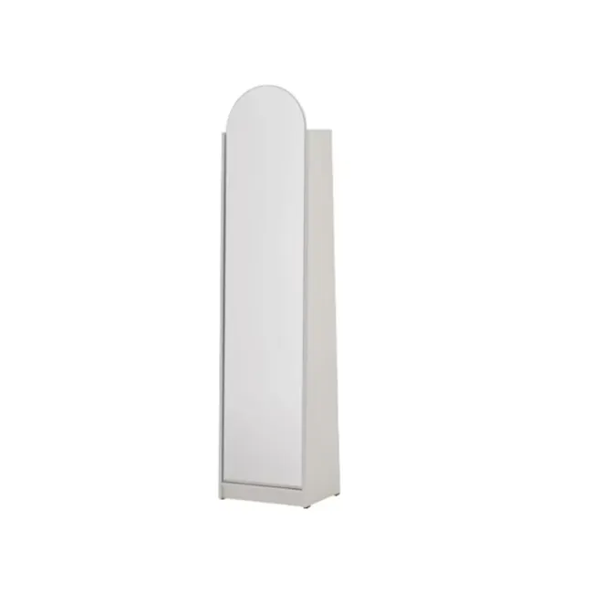 (As-is) Chelsea Arched Sliding Mirror Cabinet 40x170cm - White