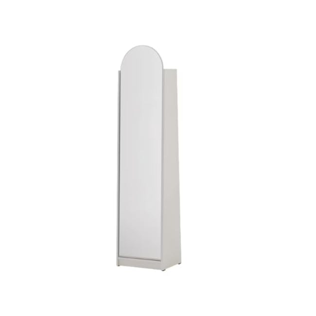 Chelsea Arched Mirror Cabinet 40x165cm - White - 0