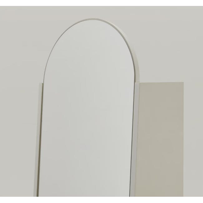 Chelsea Arched Mirror Cabinet 40x165cm - White - 4