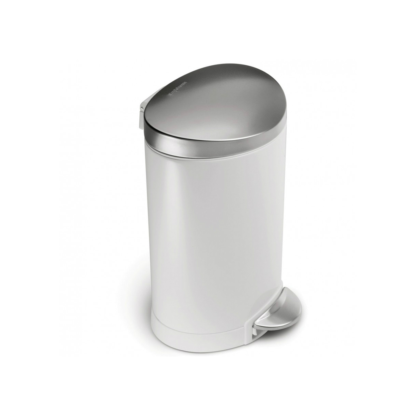 simplehuman Semi-Round Step Bin 6L - White