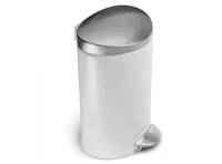 simplehuman Semi-Round Step Bin 6L - White