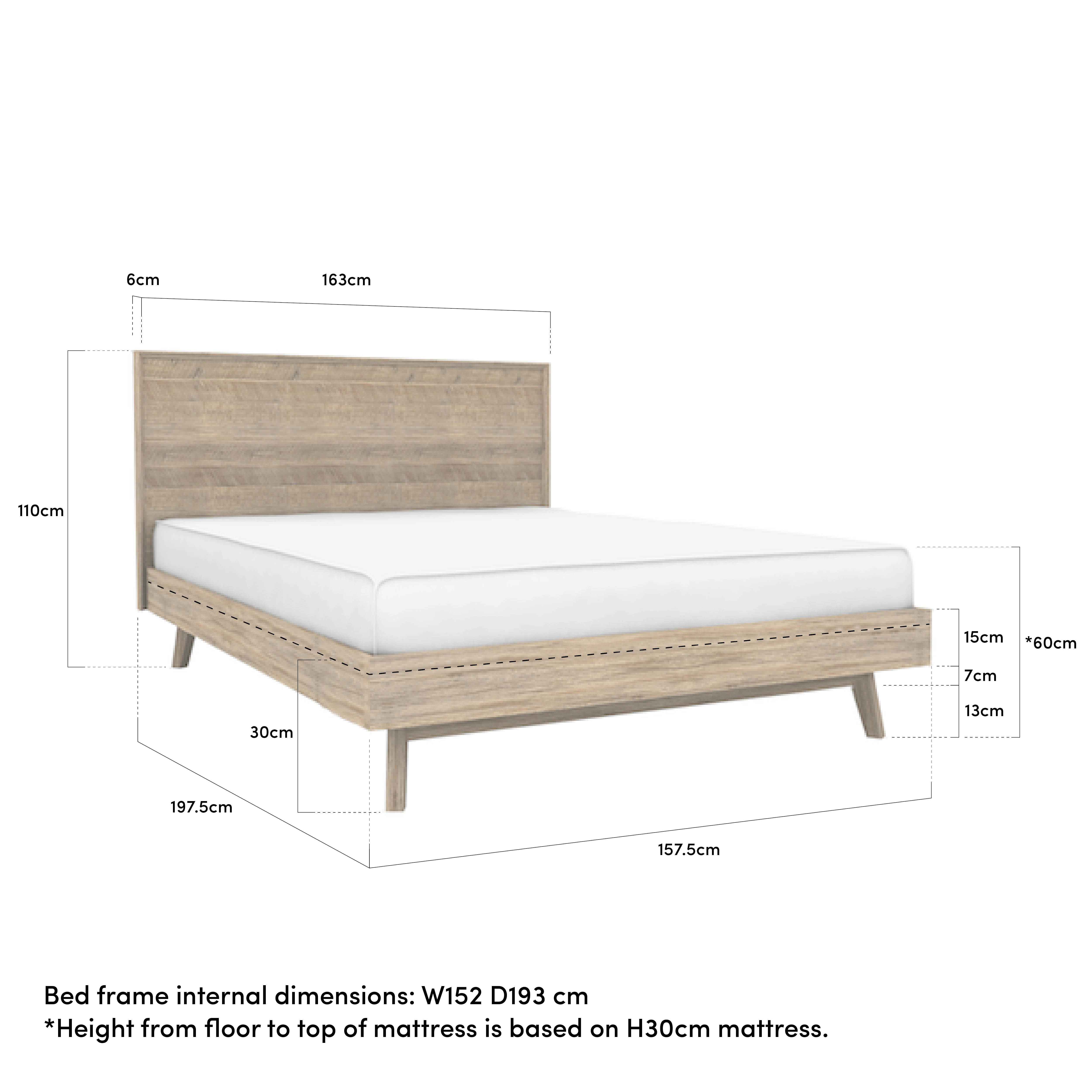 king mattress on queen box spring