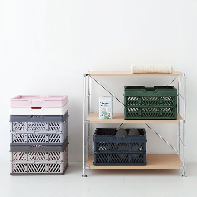Kono Foldable Storage Basket 33L - Pink - 6
