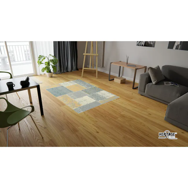 Star Flatwoven Rug - Mustard Patchwork (3 Sizes) - 6