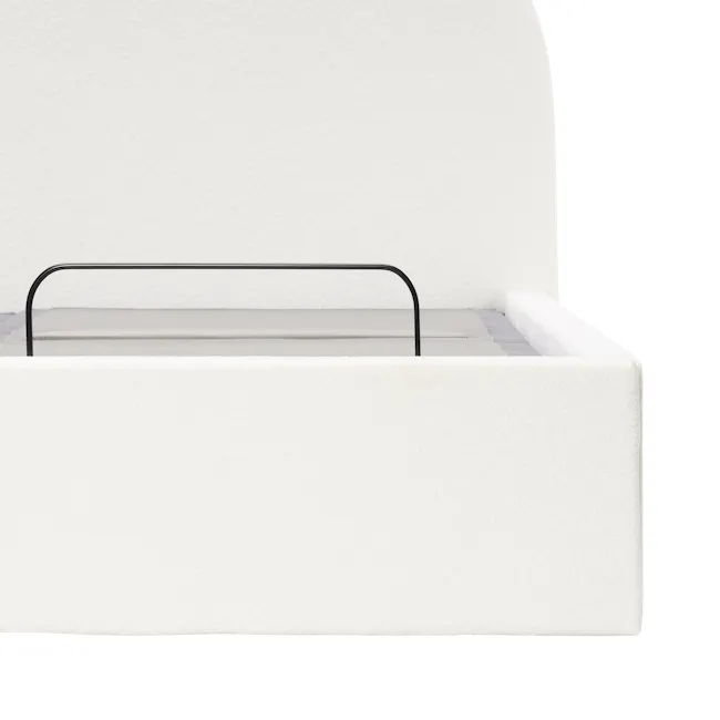 Lyra Split King Adjustable Bed - White Boucle - 25