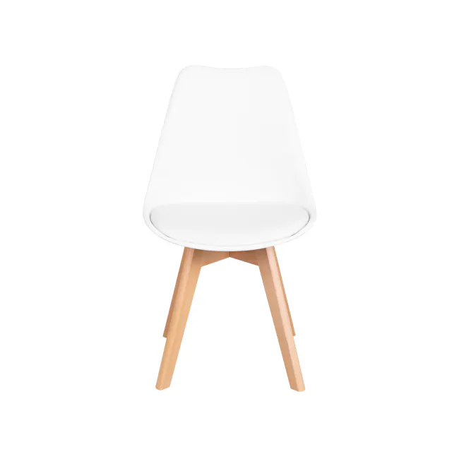 (As-is) Linnett Chair - Natural, White - 4 - 8