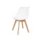 Allison Dining Table 1.2m in Natural, White 4 Linnett Chairs in White and Grey - 12
