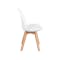 Allison Dining Table 1.2m in Natural, White 4 Linnett Chairs in White and Grey - 13