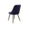 Lana Dining Chair - Walnut, Royal Blue (Velvet) - 4