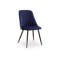 Lana Dining Chair - Walnut, Royal Blue (Velvet) - 0