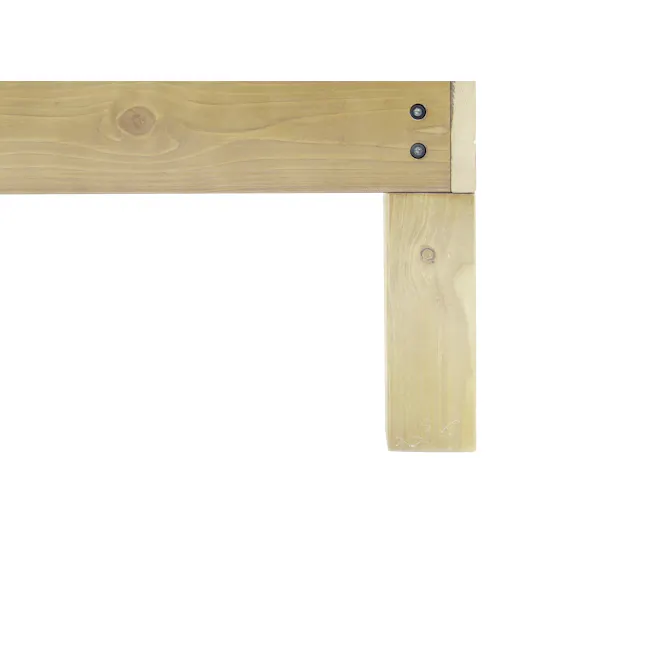 Katana Queen Wooden Bed - Headboard Only - 8 - Wooden plank, natural wood grain, rustic design, unfinished finish