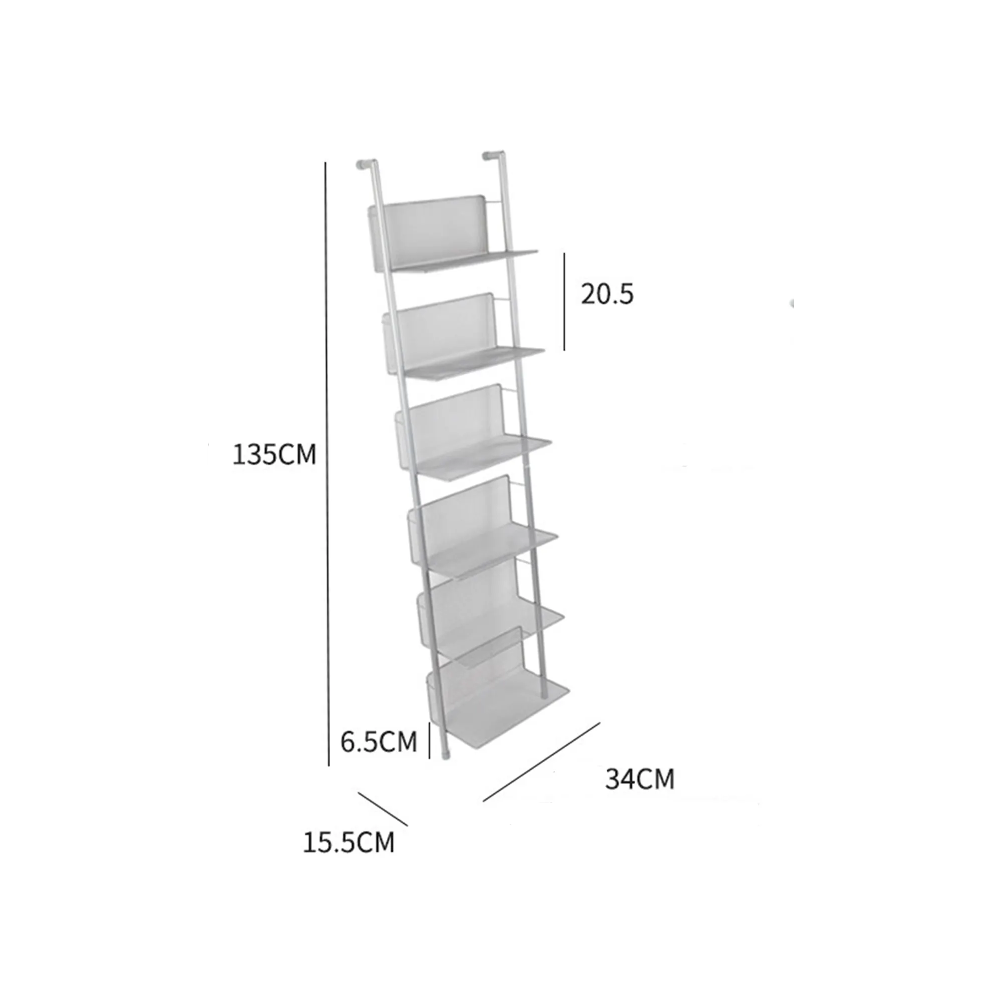 Waylon 6 Tier Leaning Shelf - 10