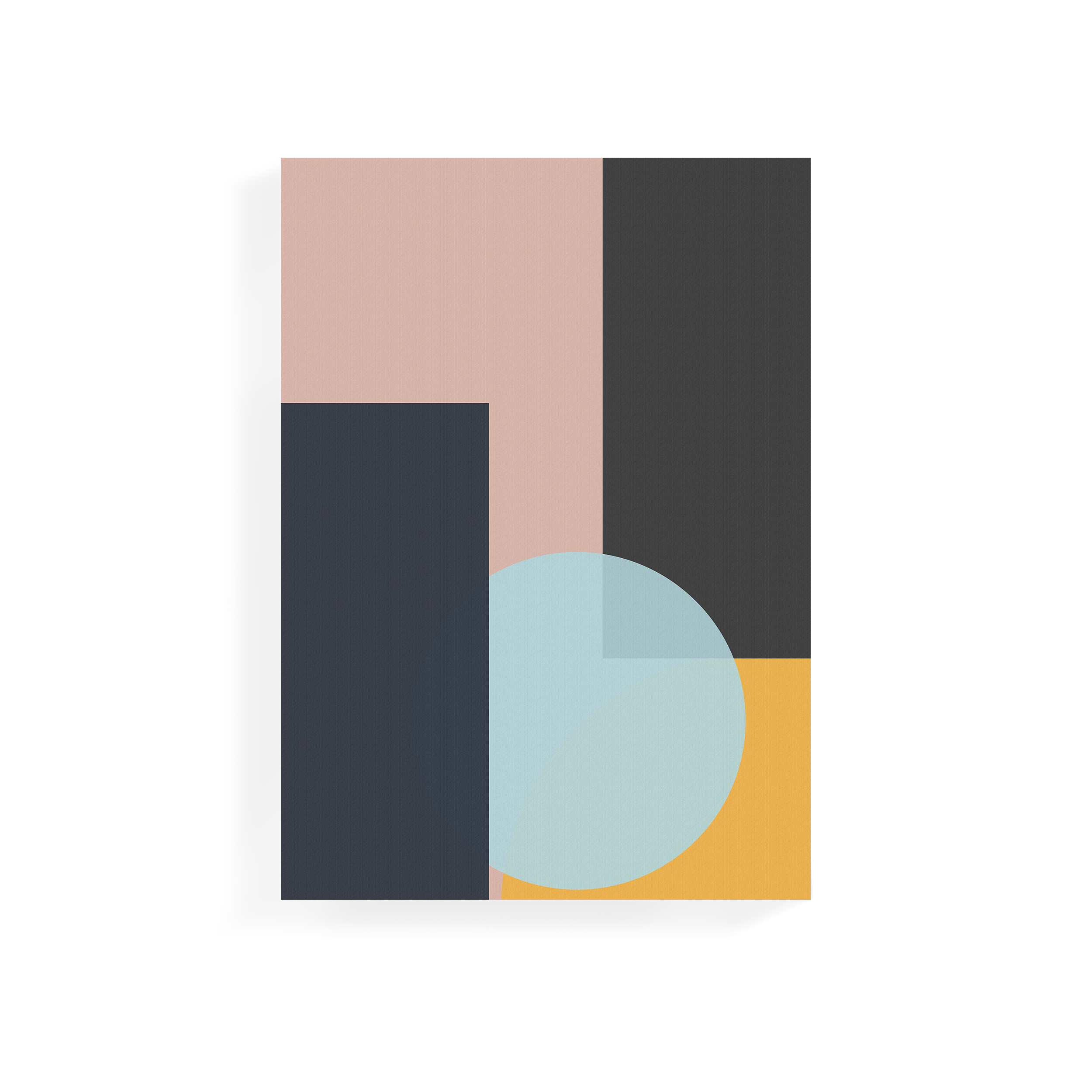 Abstract Art Print on Stretched Canvas 50cm by 70cm Penumbra, Canvas