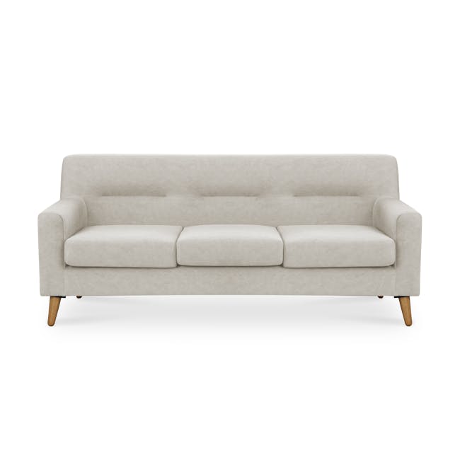 Damien 3 Seater Sofa with Damien 2 Seater Sofa - Sandstorm (Scratch Resistant Fabric) - 2