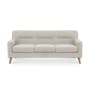 Damien 3 Seater Sofa with Damien 2 Seater Sofa - Sandstorm (Scratch Resistant Fabric) - 2