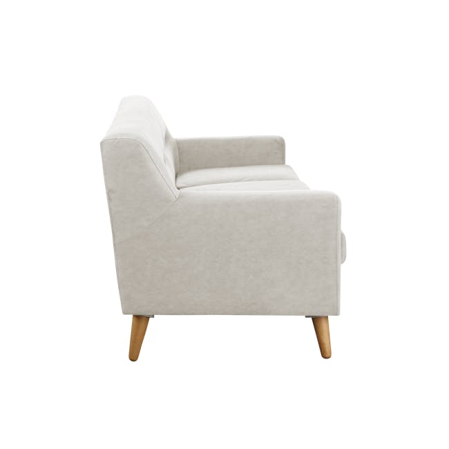 Damien 3 Seater Sofa with Damien Armchair - Sandstorm (Scratch Resistant Fabric) - 4