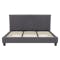 Hank King Bed in Hailstorm with 2 Weston Bedside Tables - 3