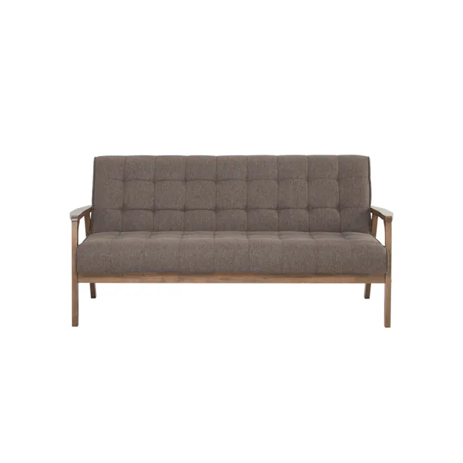 Tucson 3 Seater Sofa with Tucson Armchair - Cocoa, Chestnut (Fabric) - 2 - Modern upholstered sofa, brown fabric, cushioned