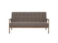 Tucson 3 Seater Sofa with Tucson Armchair - Cocoa, Chestnut (Fabric)
