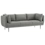 Esme 3 Seater Sofa - Silver - 7