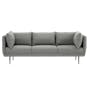Esme 3 Seater Sofa - Silver - 0