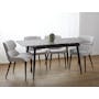 Syla Extendable Dining Table 1.3m-1.6m - Concrete Grey (Sintered Stone) - 1