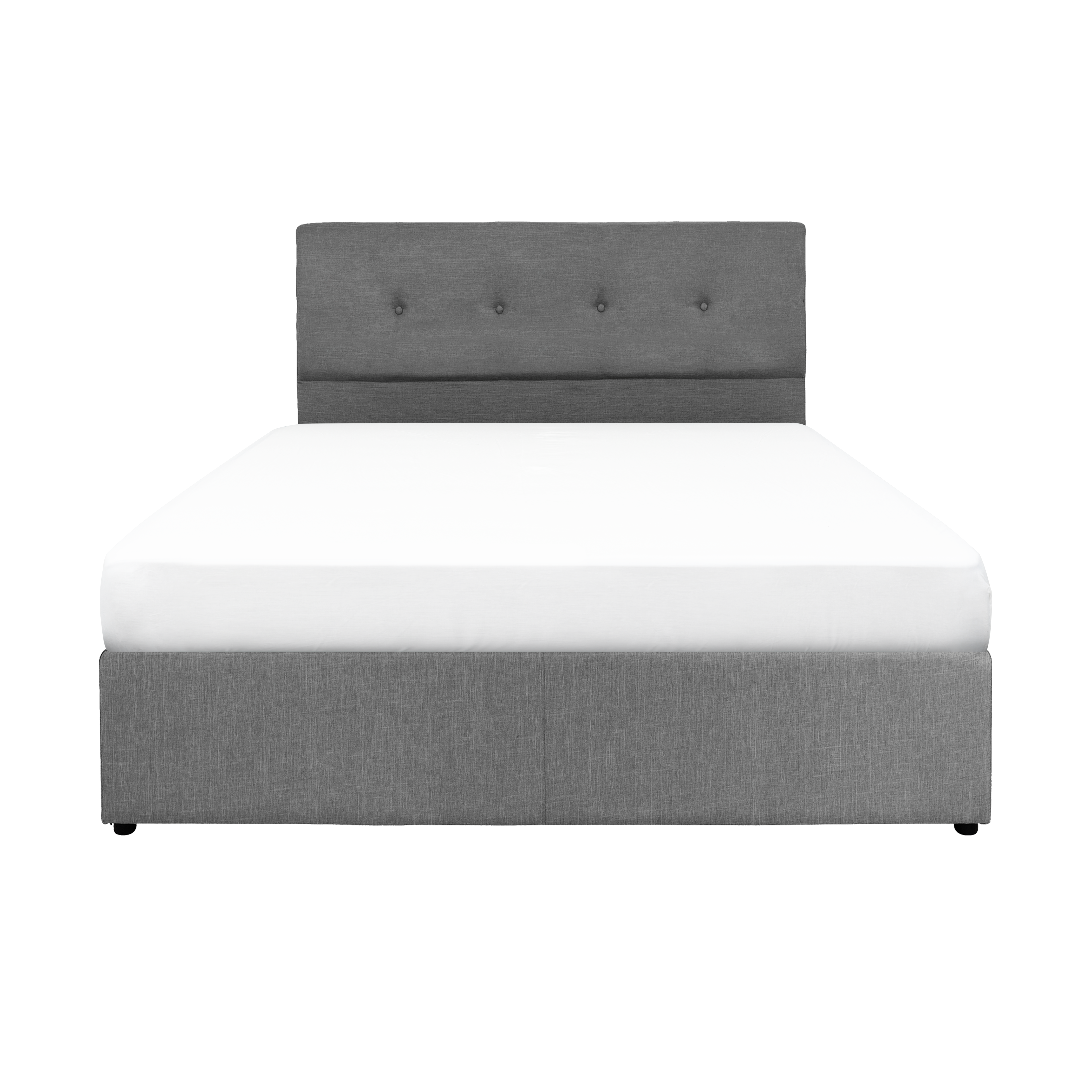 queen bed frame with headboard gray