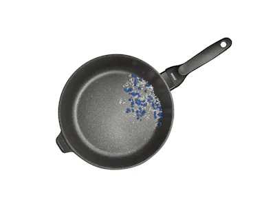 Risoli Frying Pan Blackplus Induction Black Handle (3 Sizes) *Free Kitchen Tools Set*