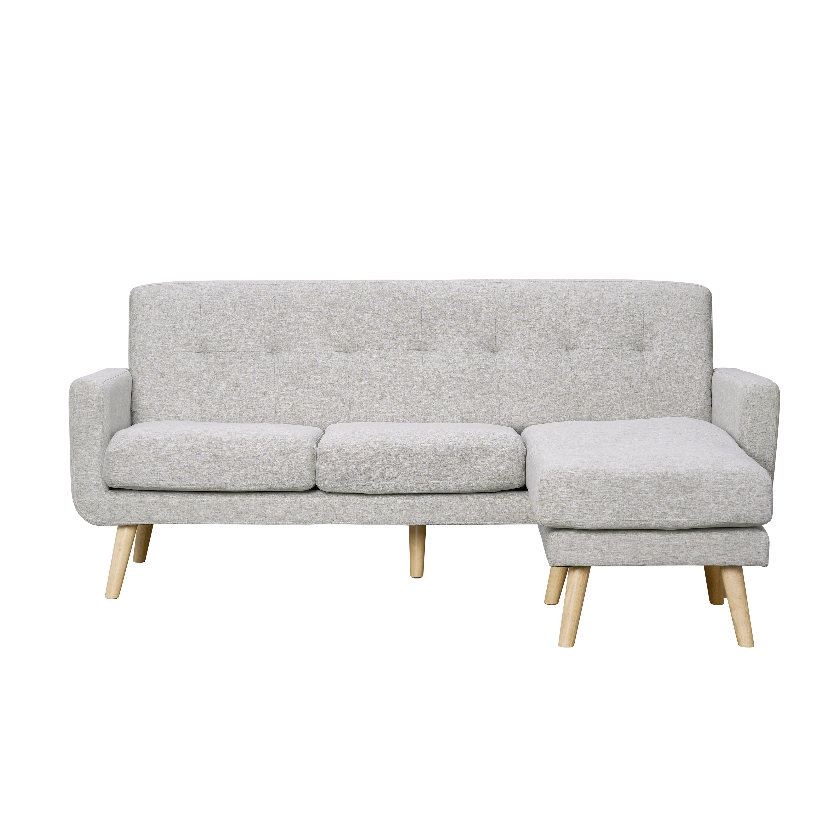 Cali L-Shaped Sofa - Oak, Sand