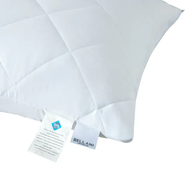 Bellami TERRY Waterproof Bamboo Pillow Protector - 5 - White quilted pillow, Swiss brand Bellami, Sanitized mattress