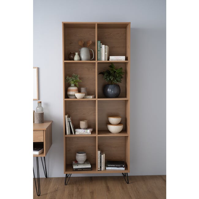 Sandra Bookshelf - Oak - 1