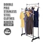 HOUZE Double Pole Stainless Steel Clothes Hanger - 1