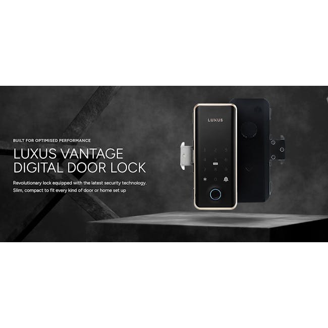 Luxus Gate & Door Bundle: Vantage Digital Door Lock + DG4 Gate Lock - 3