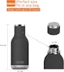 Asobu Puramic Urban Water Bottle 500ml - Black - 3