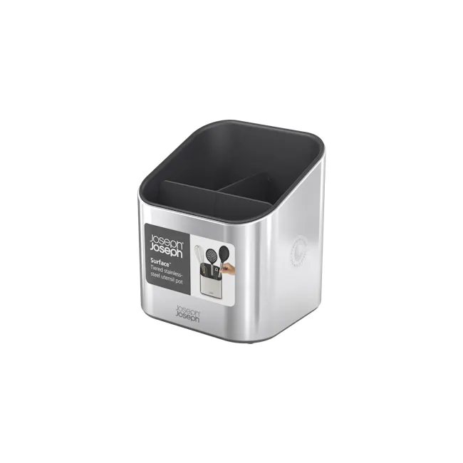 Joseph Joseph Surface Stainless Steel Utensil Pot - Grey - 1